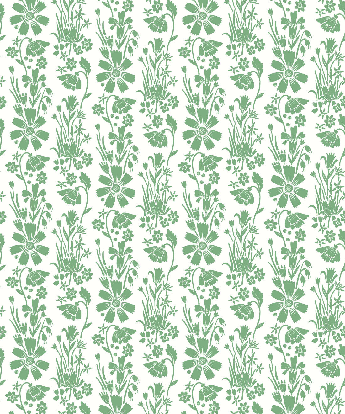 Corsage Wallpaper, Pear Green
