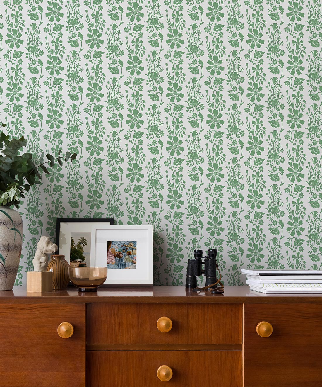 Corsage Wallpaper, Pear Green