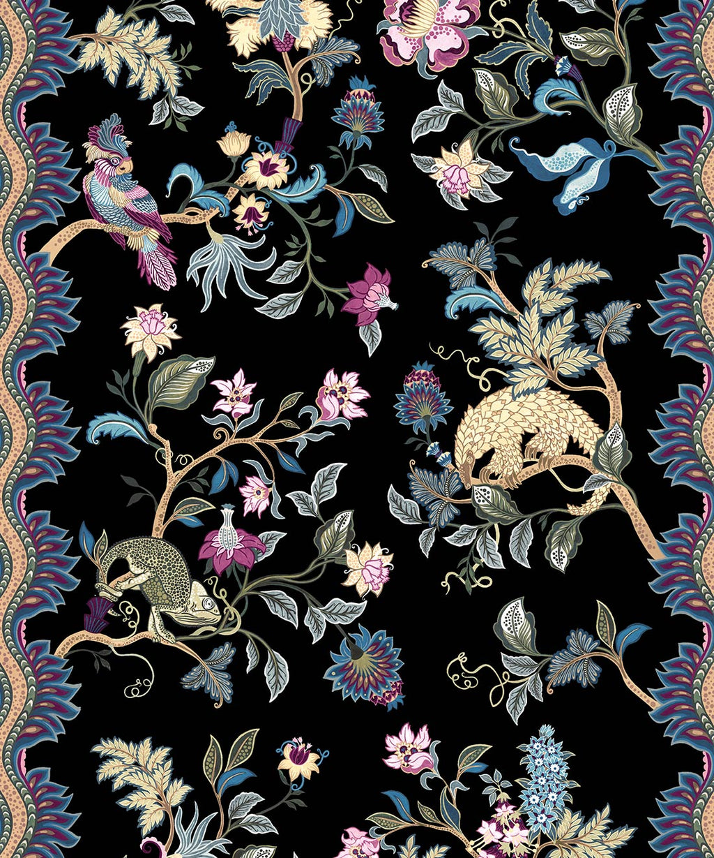 Fantasia Wilds Wallpaper, Black