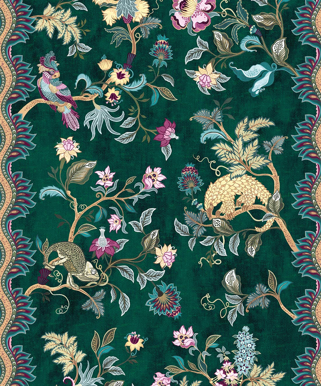 Fantasia Wilds Wallpaper, Green
