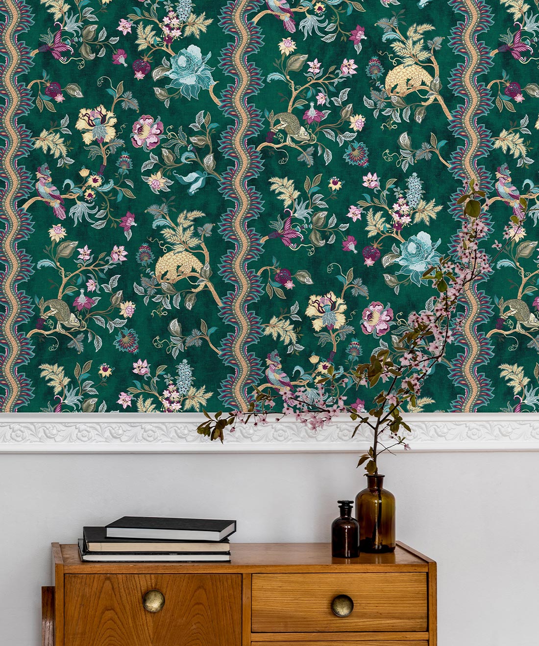 Fantasia Wilds Wallpaper, Green