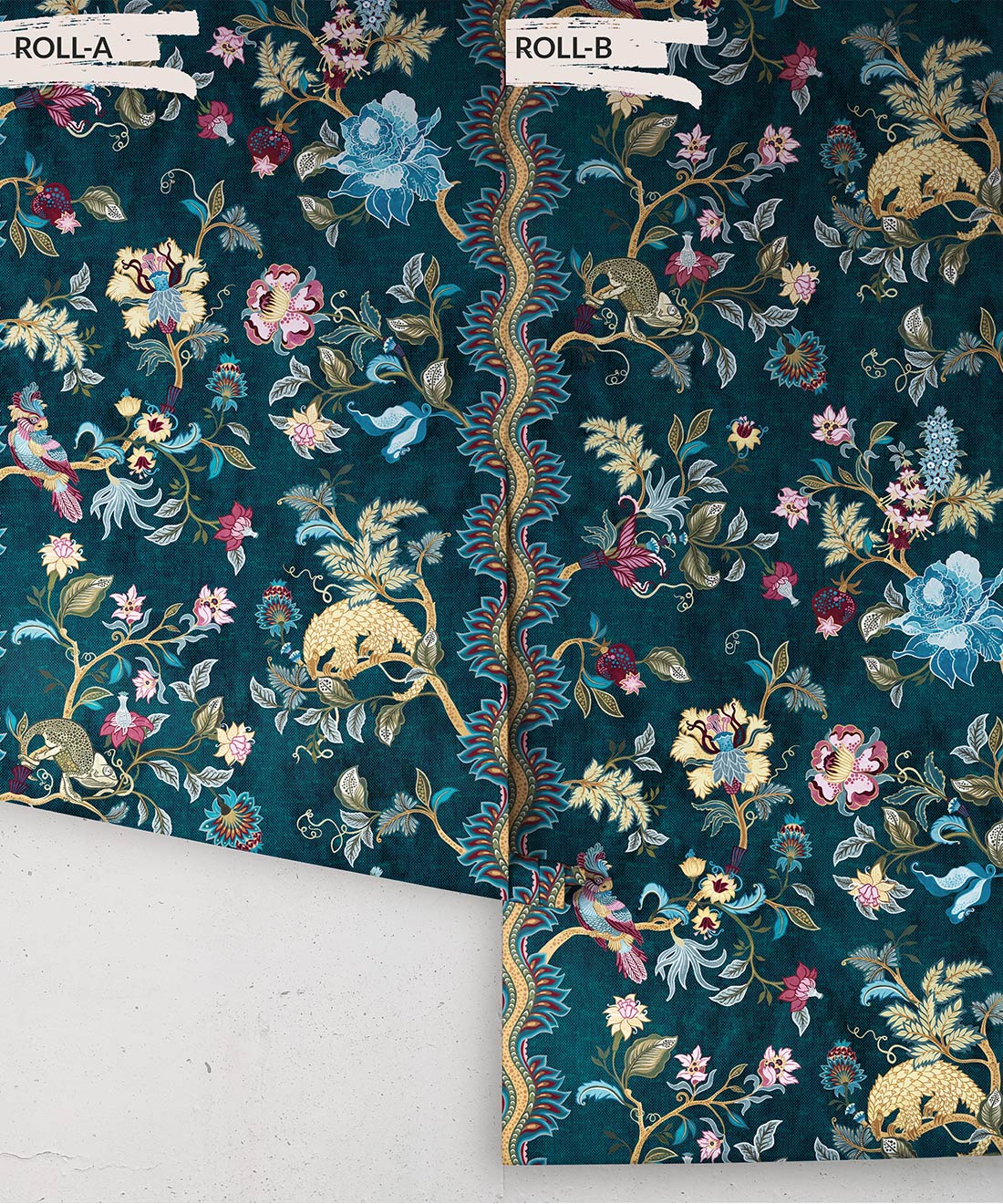Fantasia Wilds Wallpaper, Teal