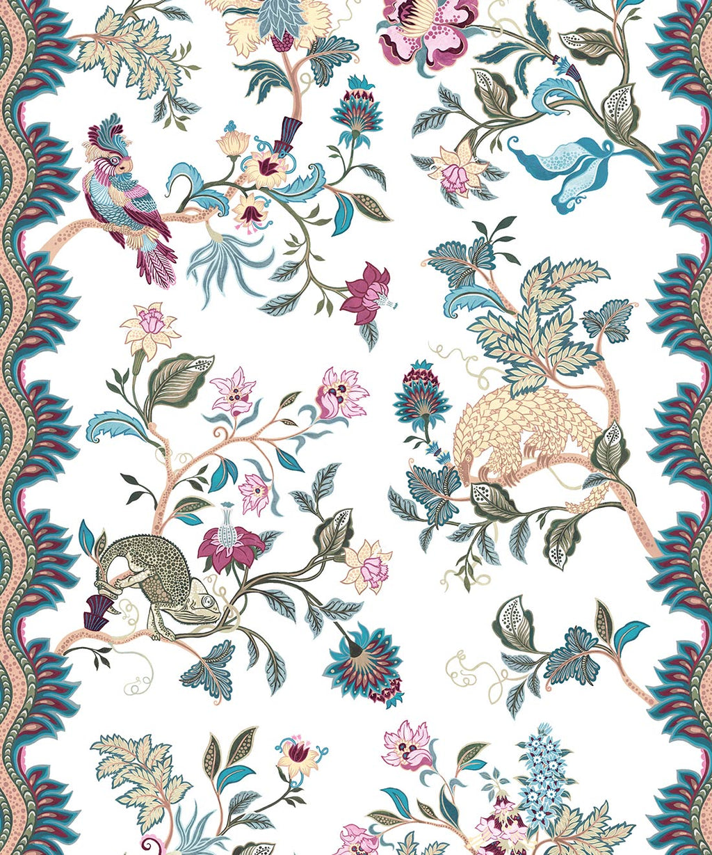 Fantasia Wilds Wallpaper, White