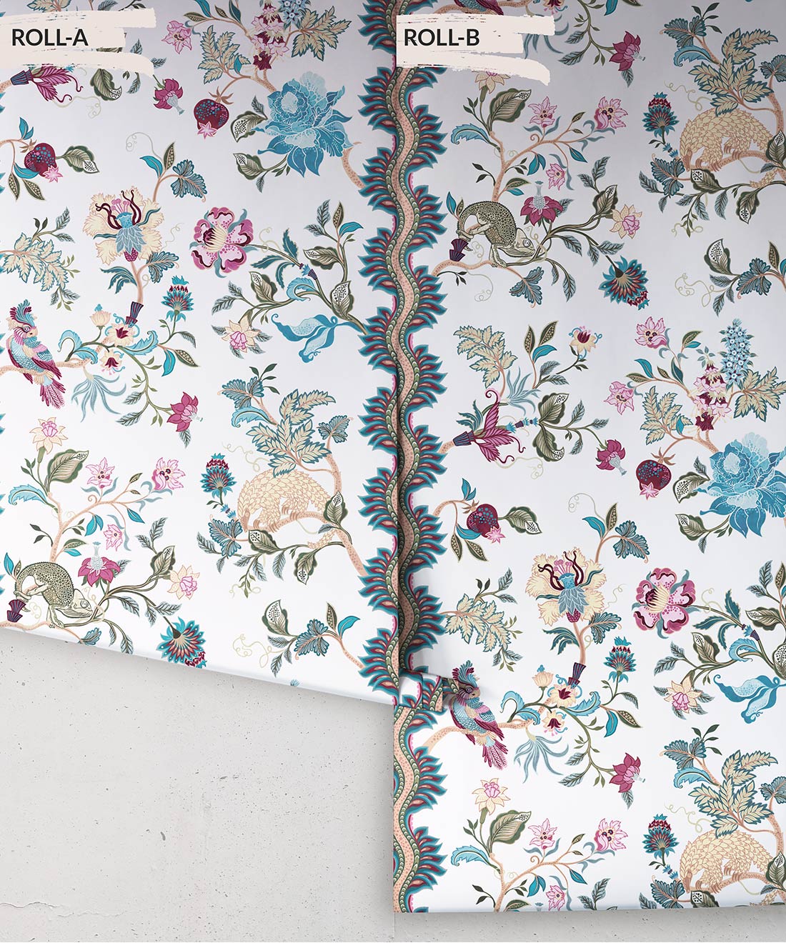 Fantasia Wilds Wallpaper, White