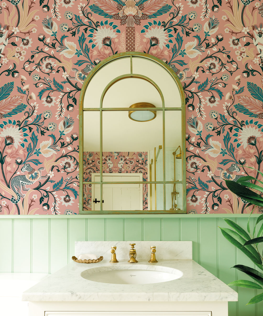 Jungle Symphony Wallpaper, Coral