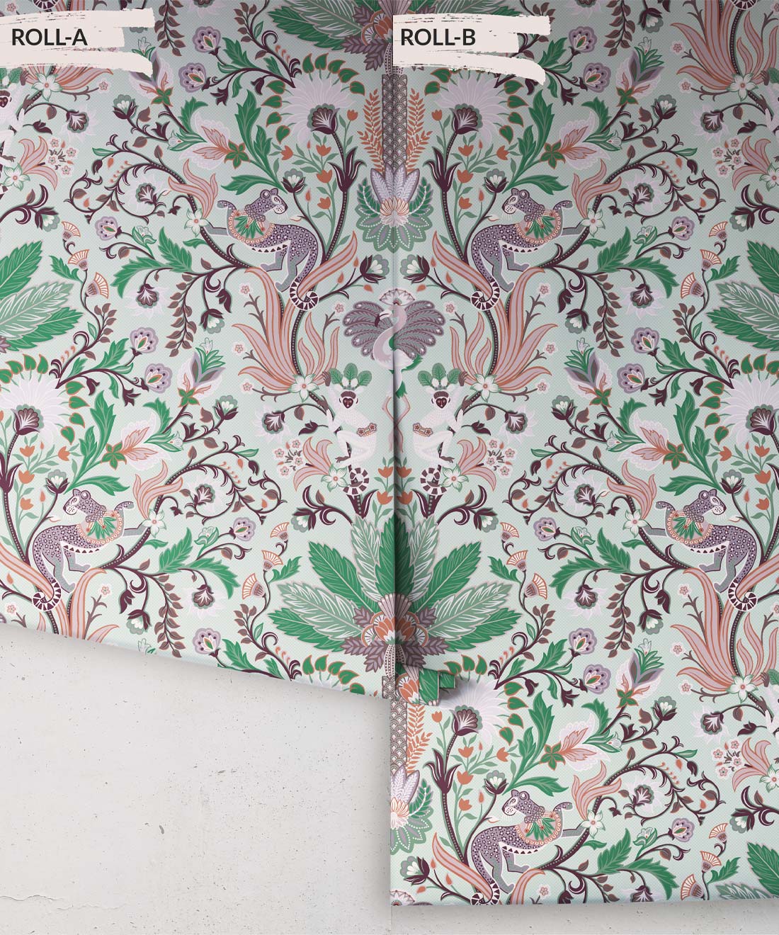 Jungle Symphony Wallpaper, Green Tea