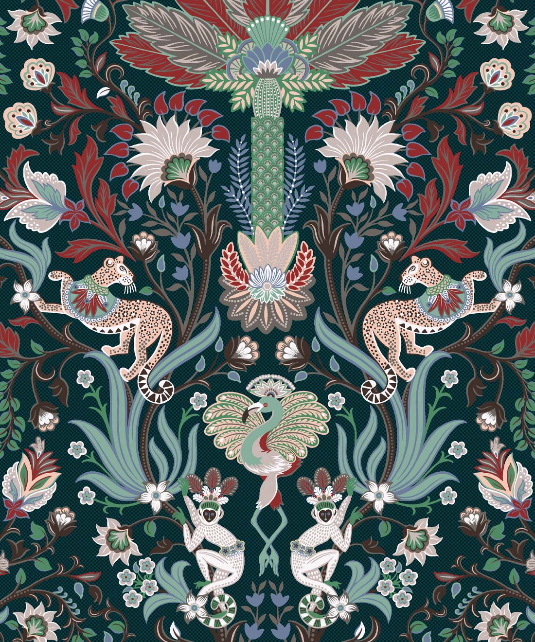 Jungle Symphony Wallpaper, Jade