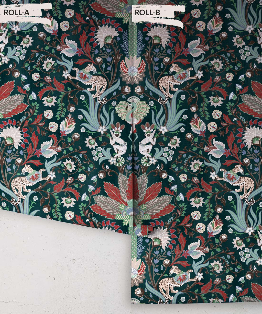 Jungle Symphony Wallpaper, Jade