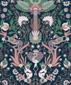 Jungle Symphony Wallpaper, Midnight Blue