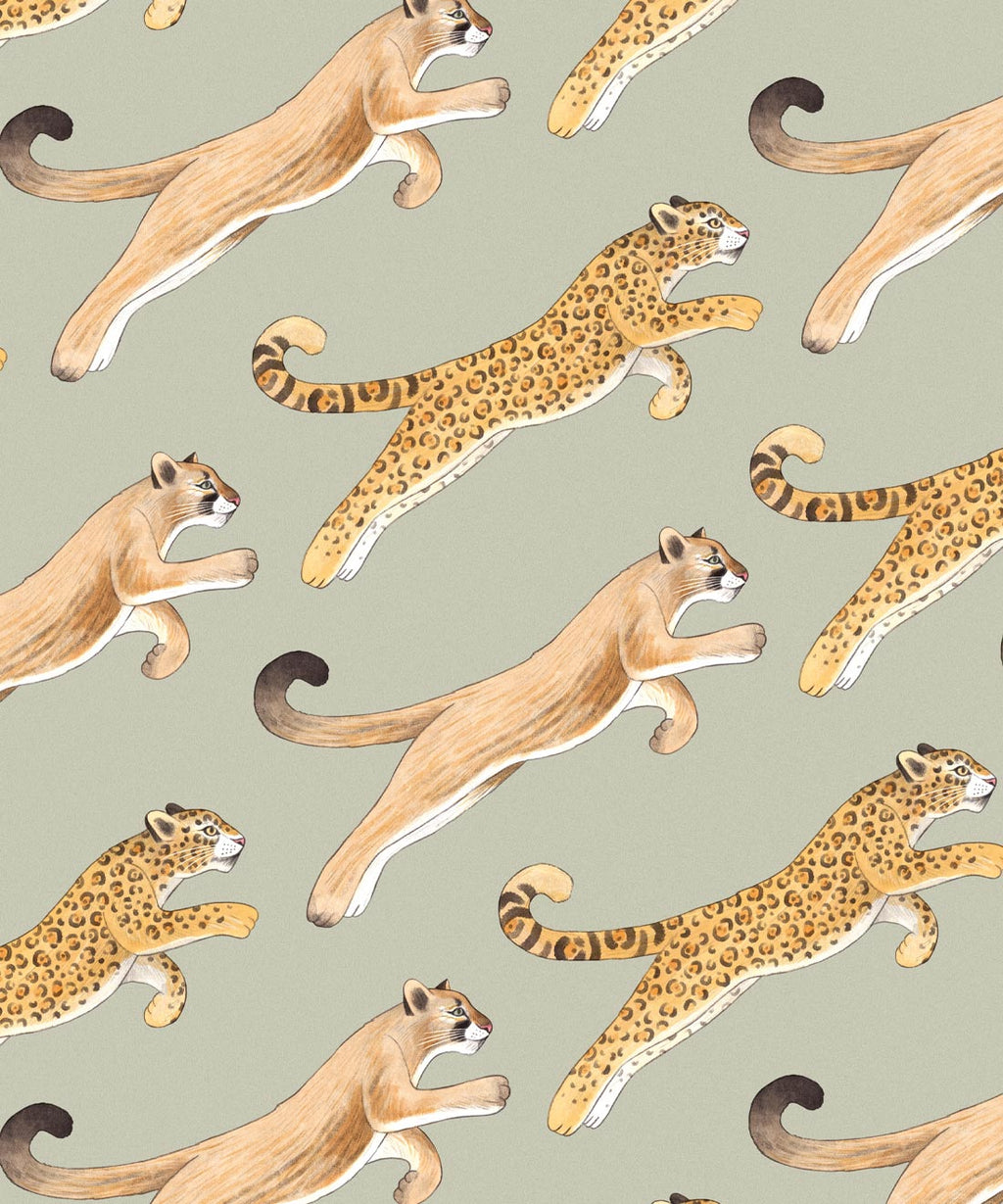 Amazon Big Cat Wallpaper, Olive