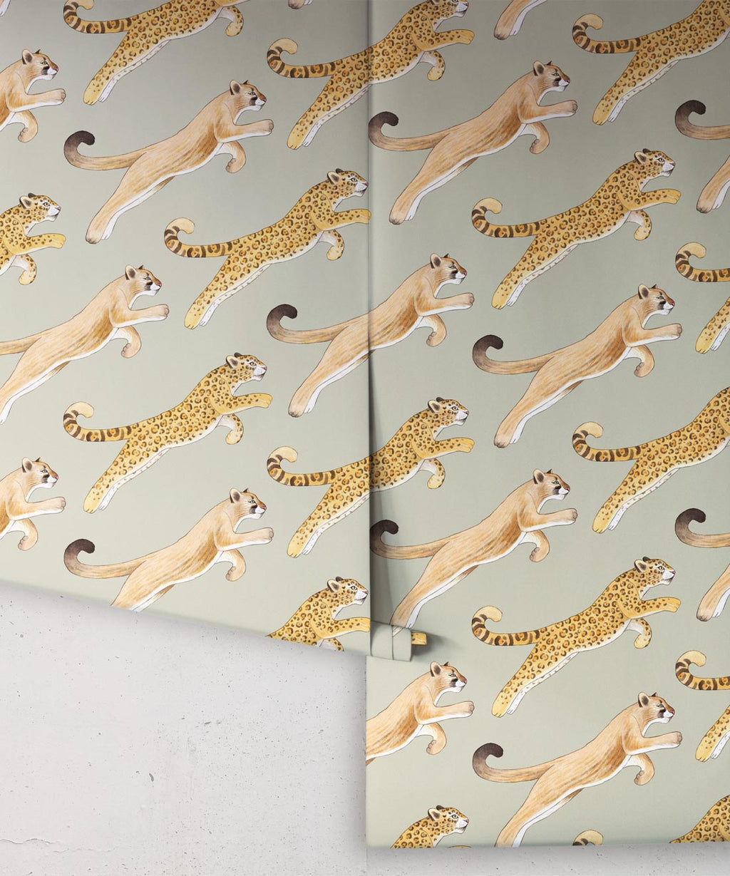 Amazon Big Cat Wallpaper, Olive
