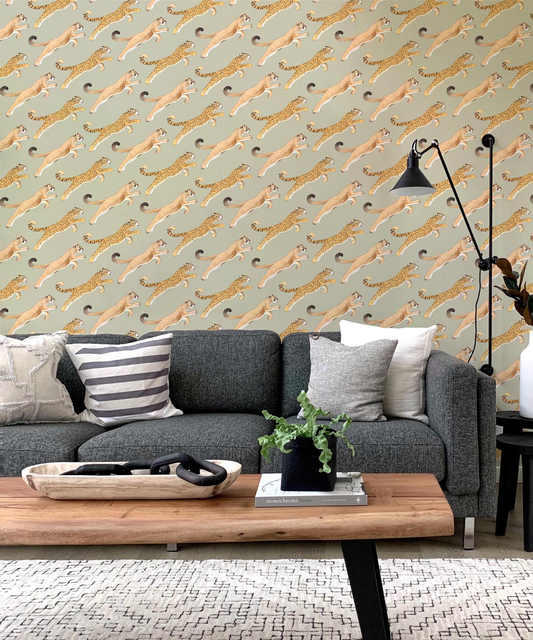 Amazon Big Cat Wallpaper, Olive