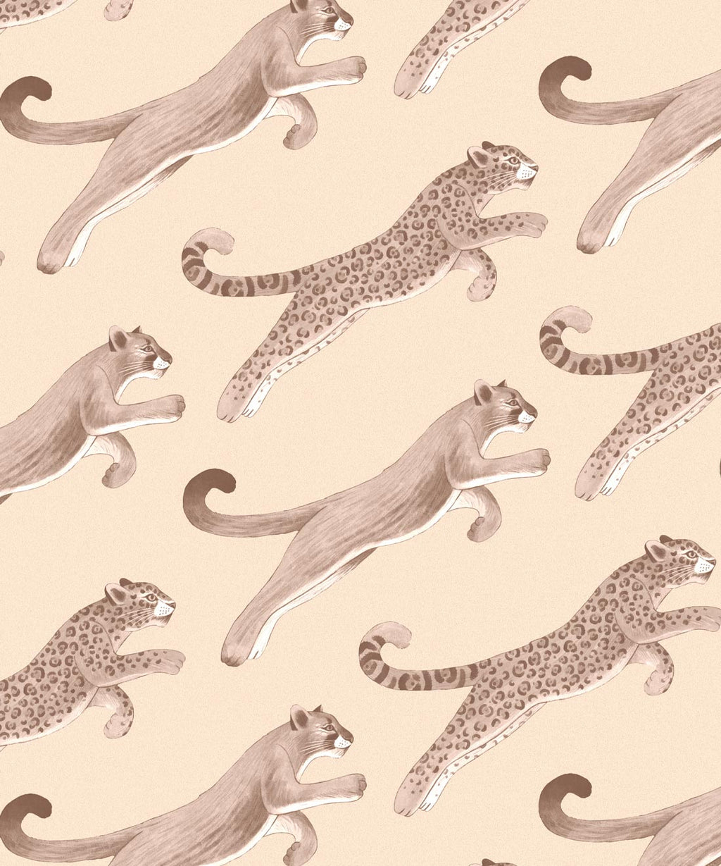 Amazon Big Cat Wallpaper, Sepia