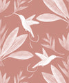 Hummingbirds & Heliconias Wallpaper, Rust