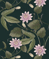 Passiflora Wallpaper, Dark Green