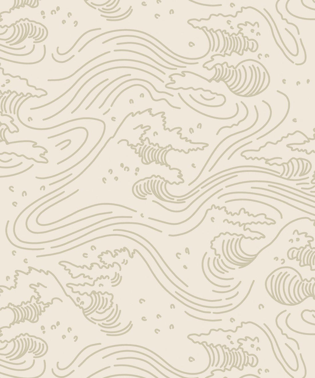 Pororoca Wave Wallpaper, Neutral