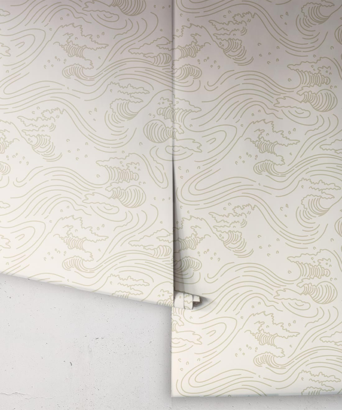 Pororoca Wave Wallpaper, Neutral