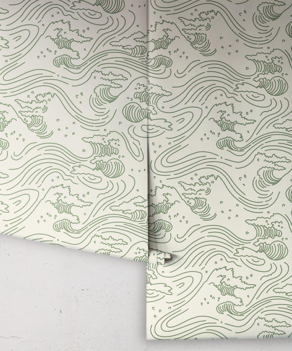 Pororoca Wave Wallpaper, Sand