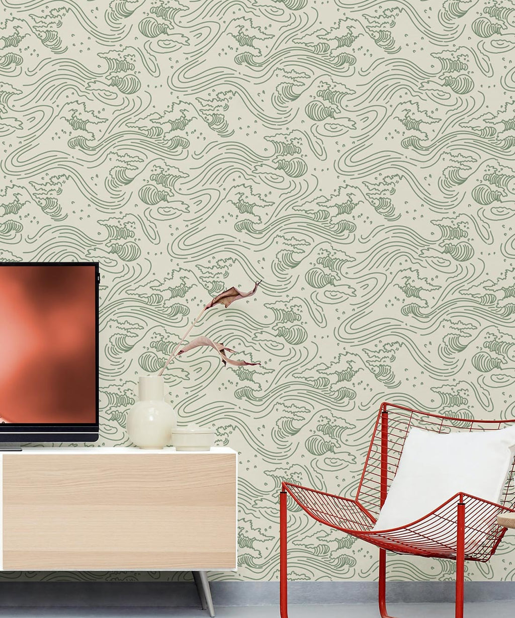Pororoca Wave Wallpaper, Sand