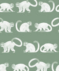 Squirrel Monkeys Wallpaper, Green