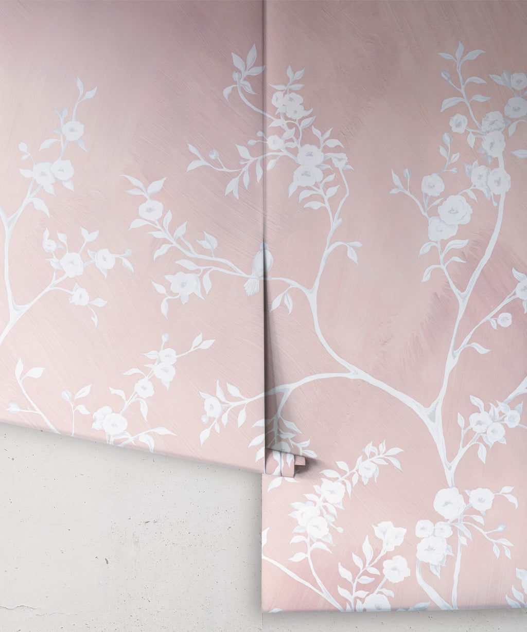 Blooming Joy Mural, Blush