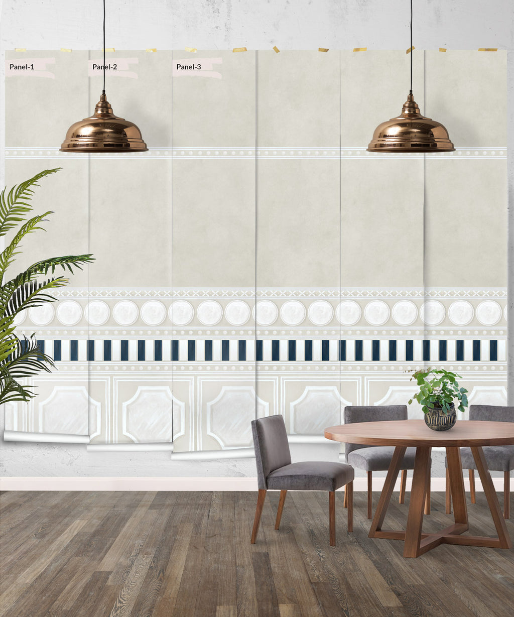 Fresco Mural, Powder Beige