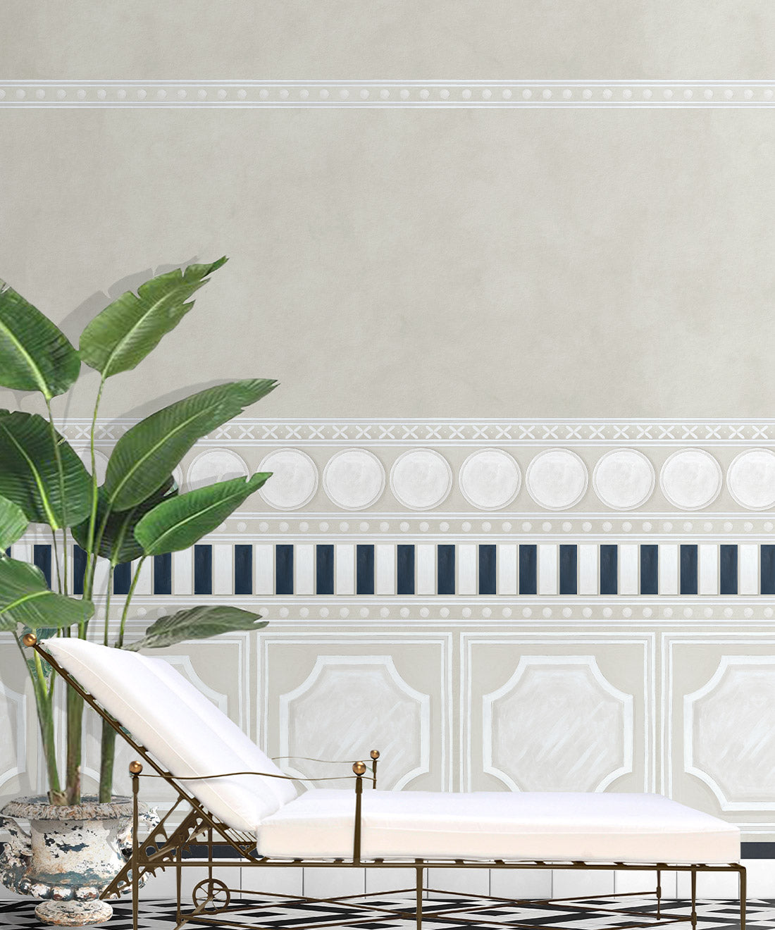 Fresco Mural, Powder Beige