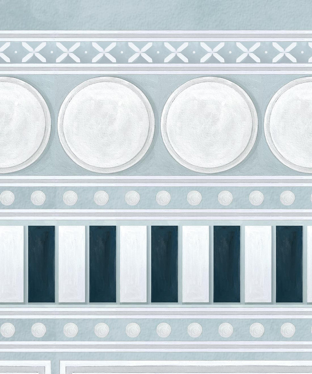 Fresco Mural, Powder Blue