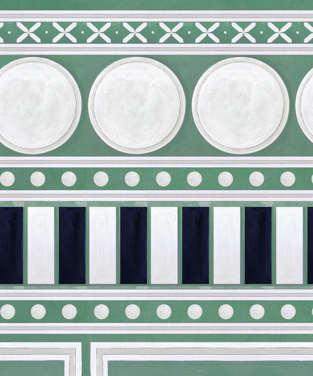 Fresco Mural, Powder Green
