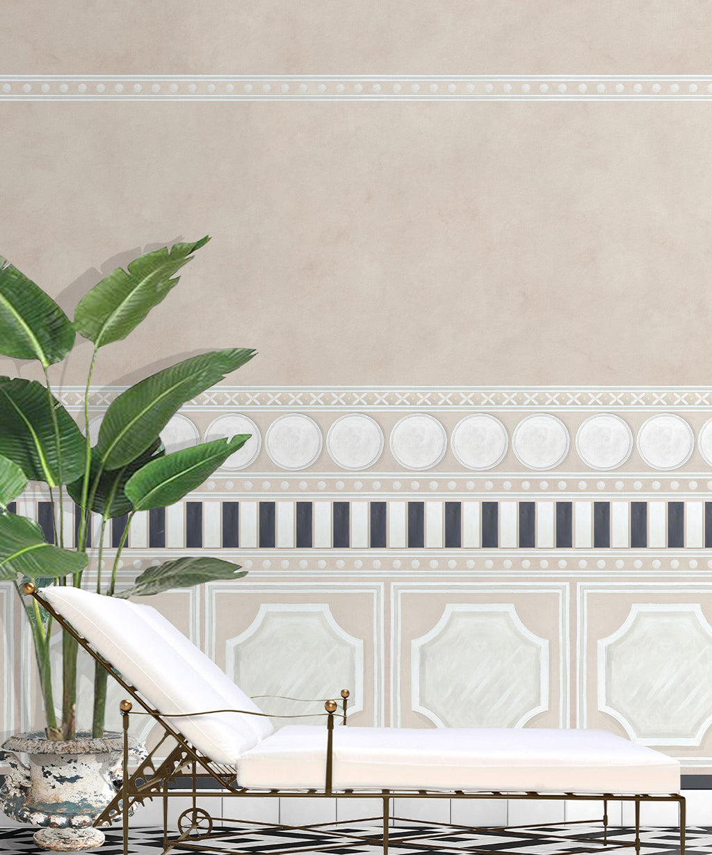 Fresco Mural, Powder Pink