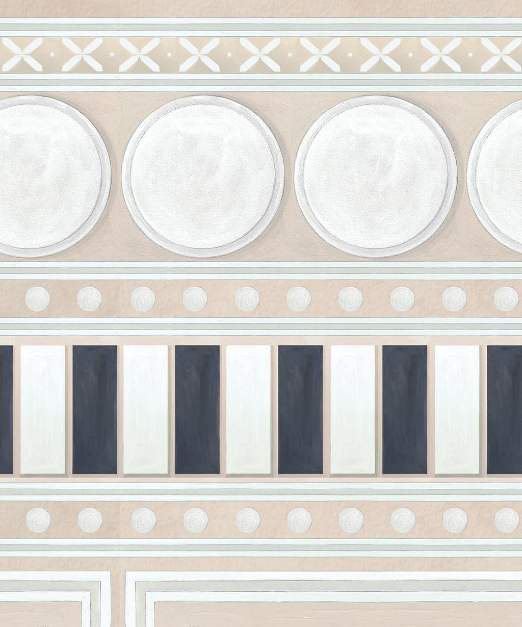 Fresco Mural, Powder Pink