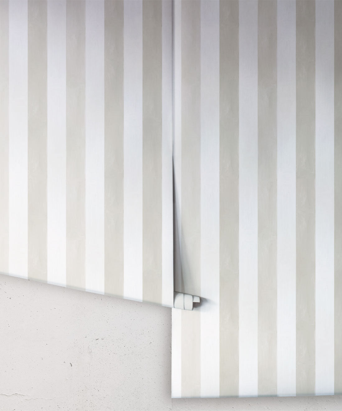 Fresco Stripe Wallpaper, Beige
