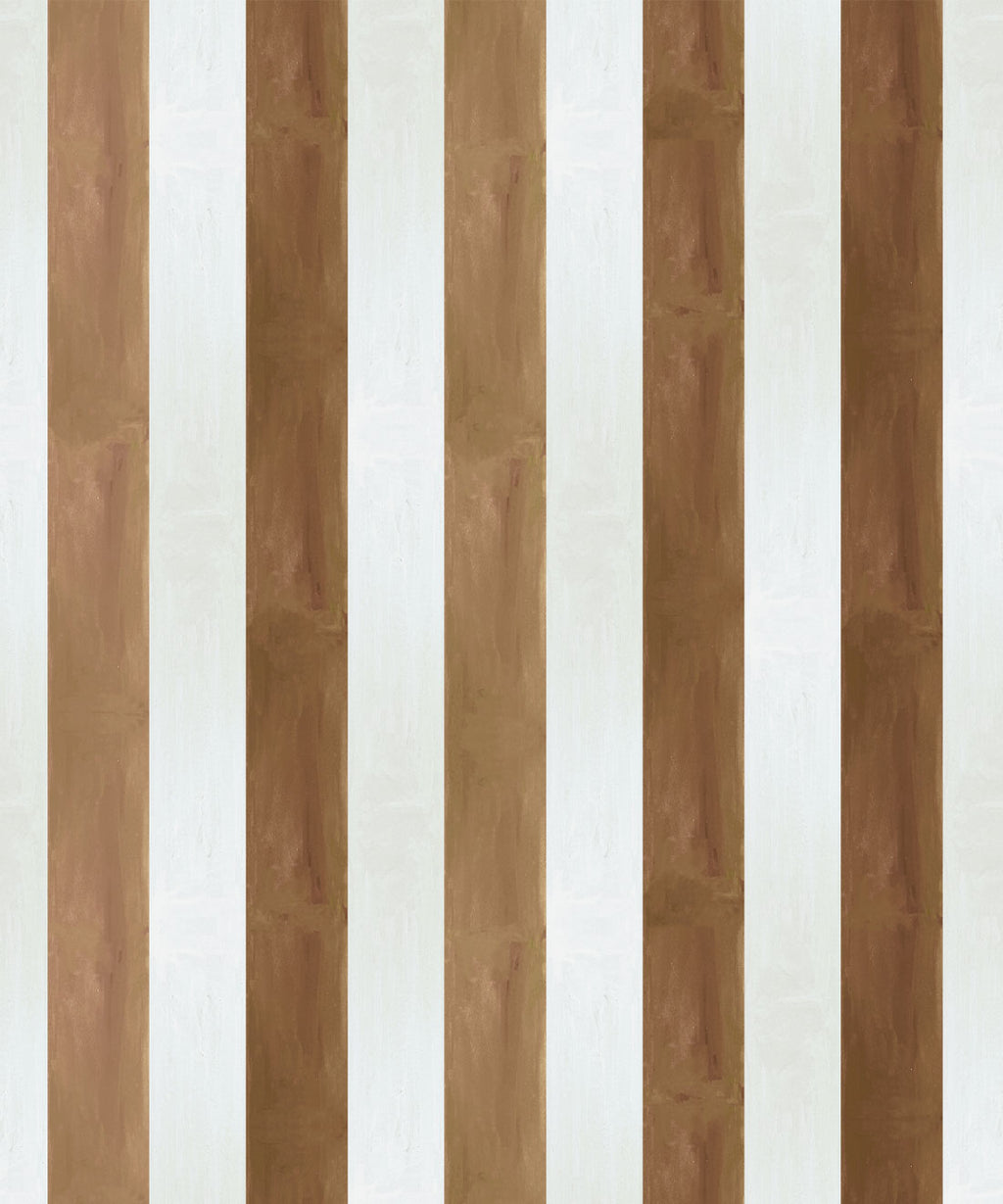 Fresco Stripe Wallpaper, Caramel