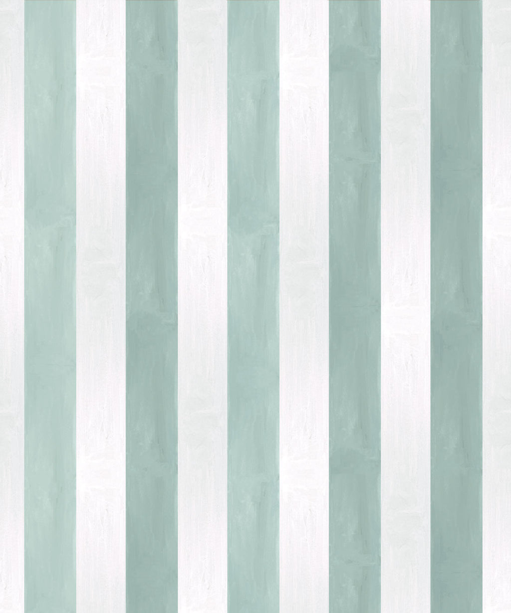 Fresco Stripe Wallpaper, Mint
