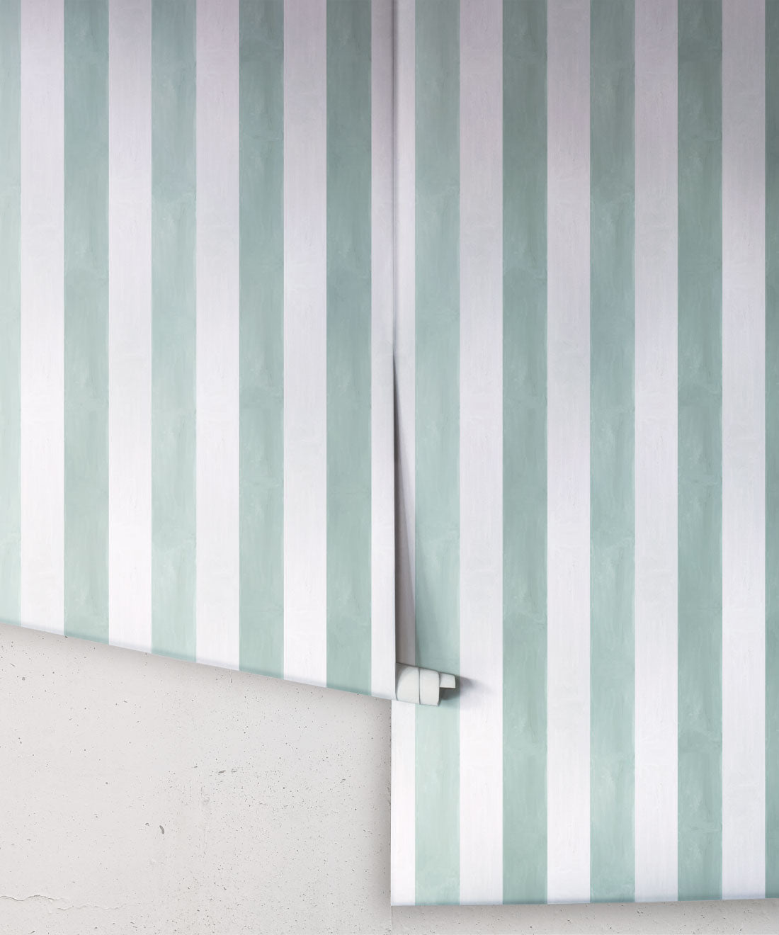 Fresco Stripe Wallpaper, Mint