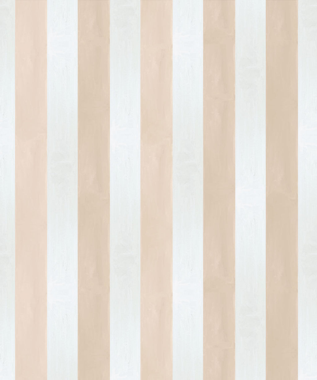 Fresco Stripe Wallpaper, Pink