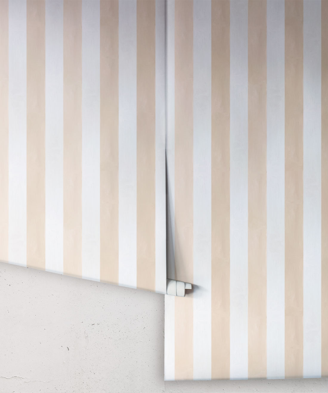Fresco Stripe Wallpaper, Pink