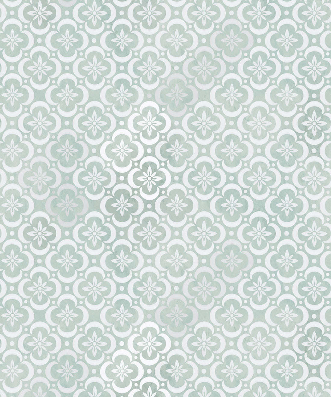 Garden Tiles Wallpaper, Mint