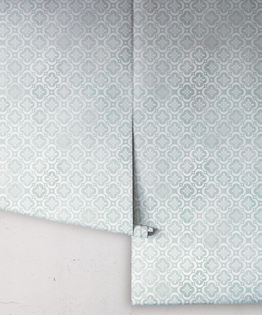 Garden Tiles Wallpaper, Mint