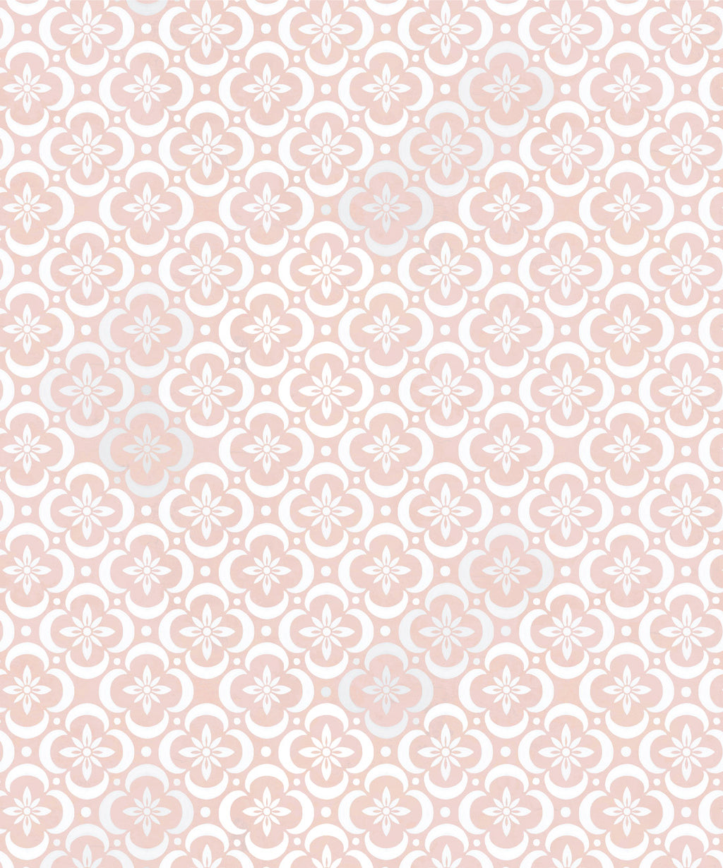 Garden Tiles Wallpaper, Pink