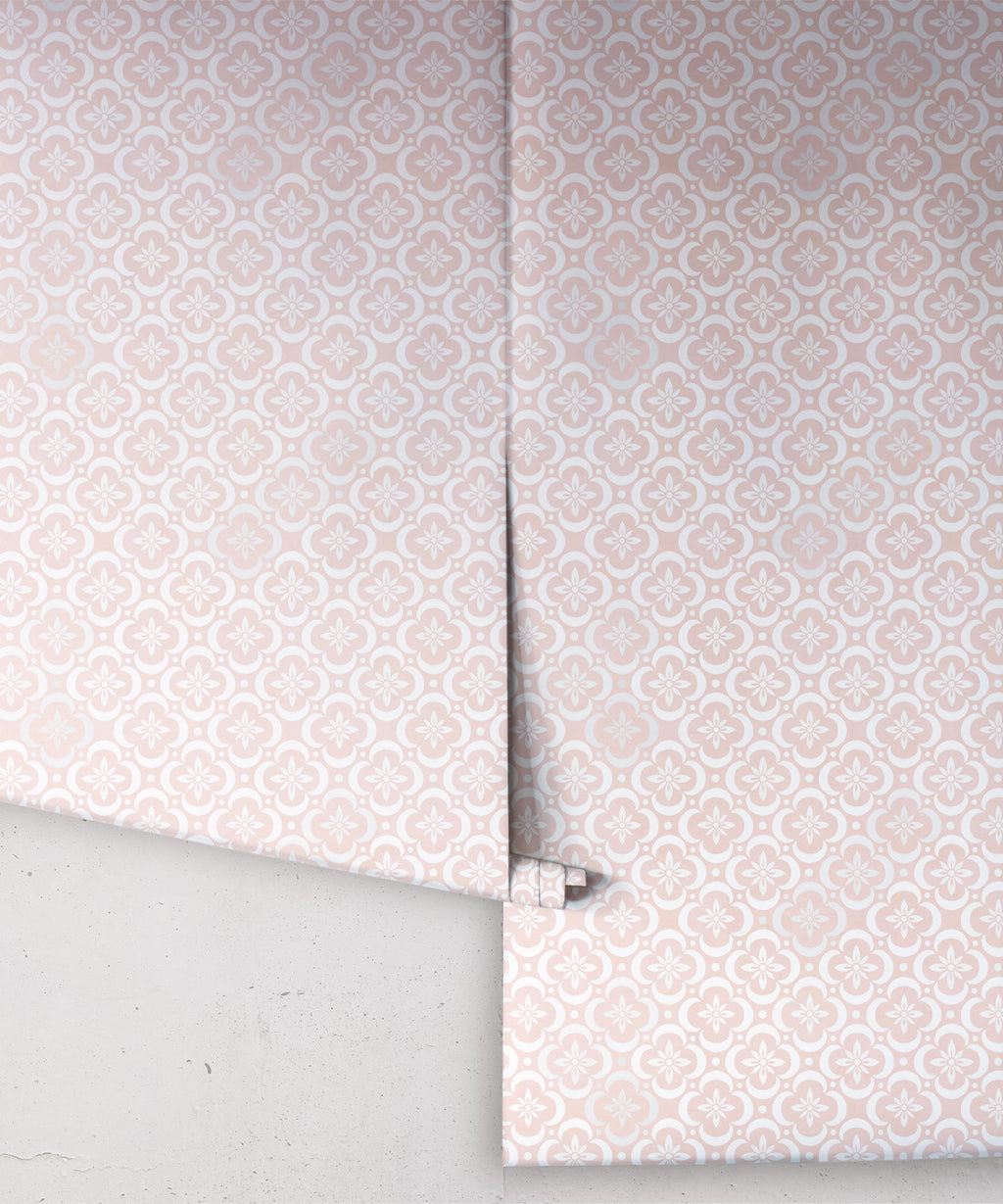 Garden Tiles Wallpaper, Pink