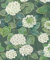 Hydrangea Garden Wallpaper, Green