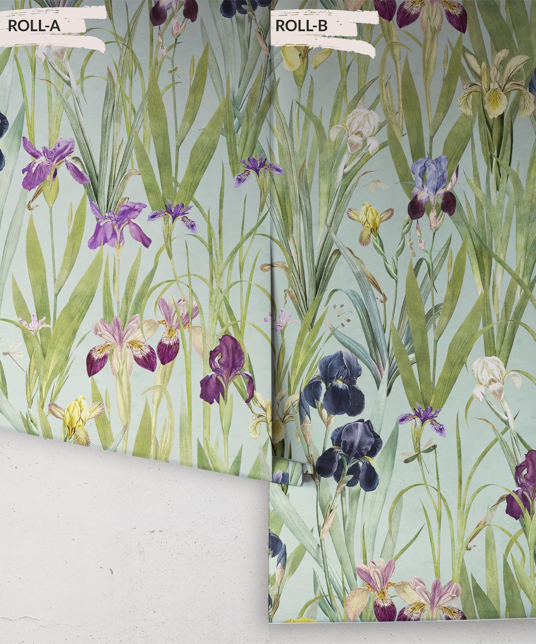 Iris Wallpaper, Blue
