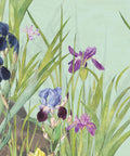 Iris Garden Mural, Blue
