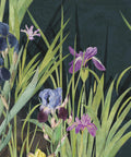 Iris Garden Mural, Navy