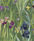Iris Wallpaper, Green
