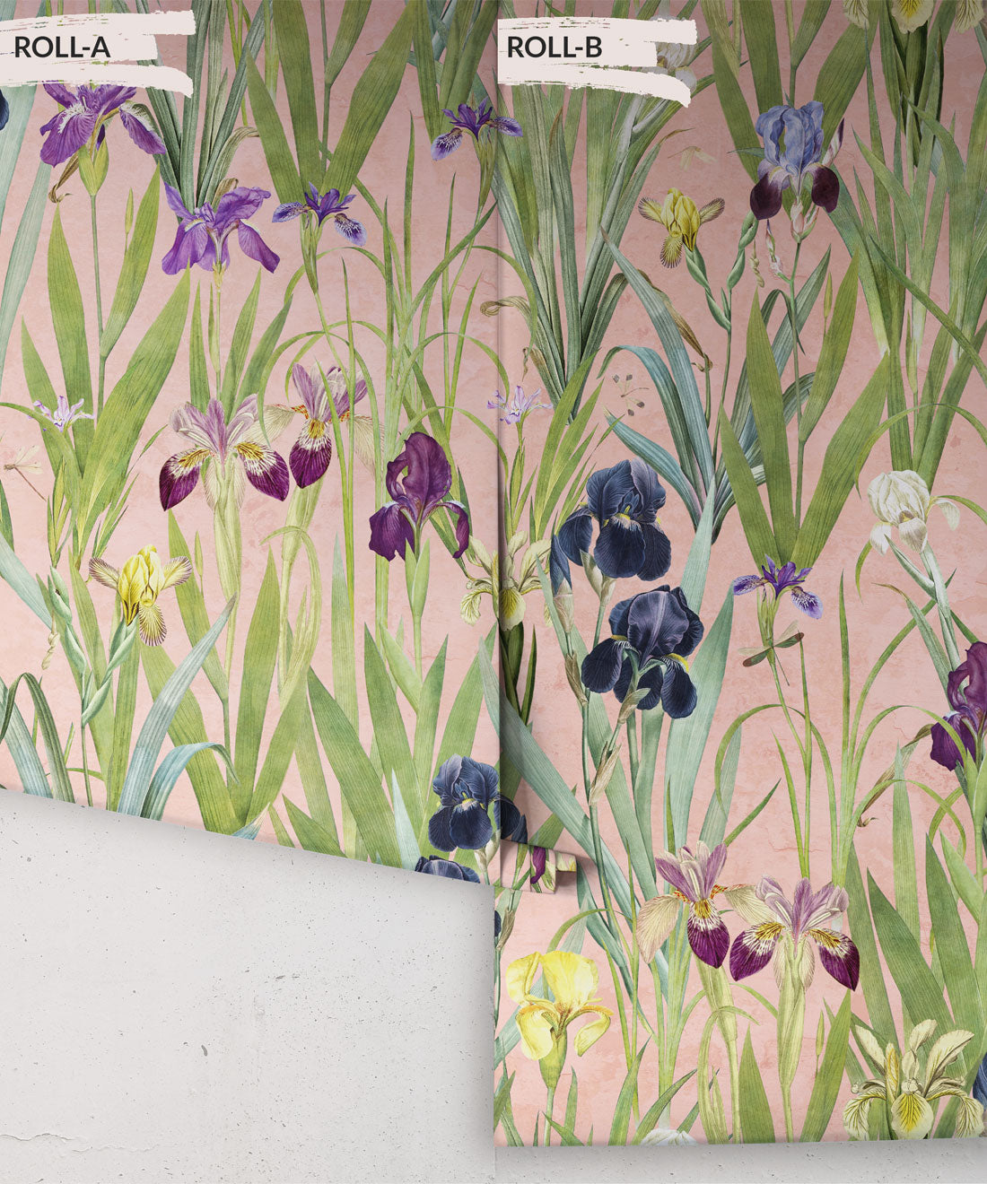 Iris Wallpaper, Pink