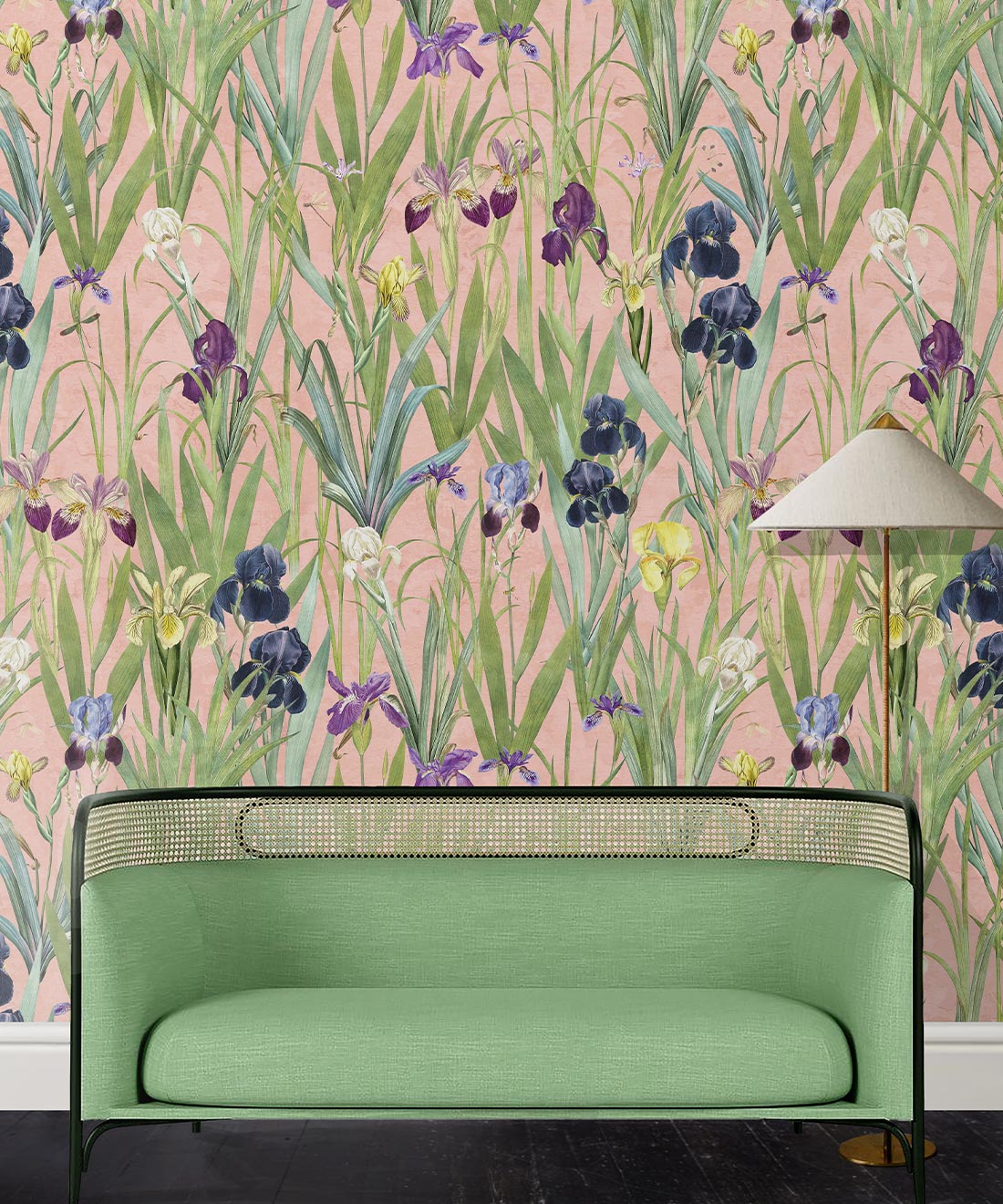 Iris Wallpaper, Pink