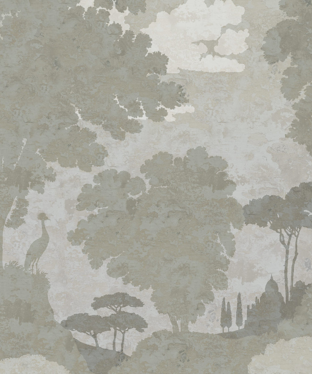 Tuscan Landscape Mural, Beige