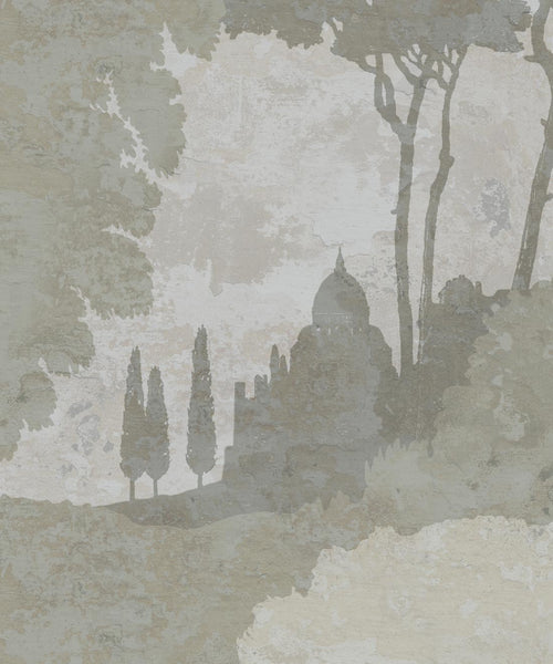 Toskansk landskabsvægmaleri, Beige